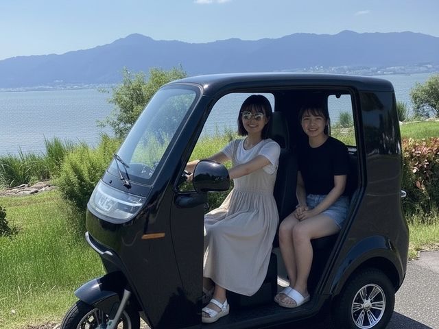 お友達との観光に!3人まで乗れます。_ちかモビHappy草津店