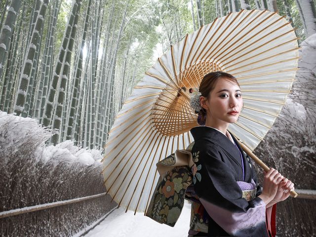 振袖プランの背景合成撮_羽衣屋