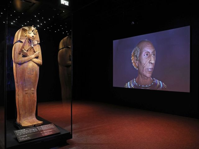 約半世紀ぶりに国外に出たラムセス2世の棺。_ACN ラムセス大王展 ファラオたちの黄金