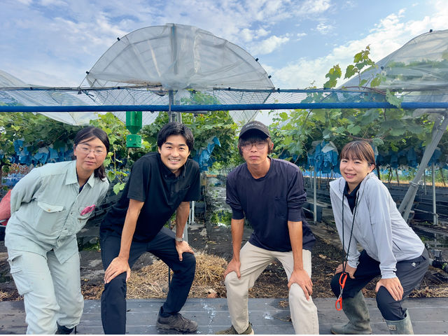 生産メンバー。_宇都宮ぶどうの杜