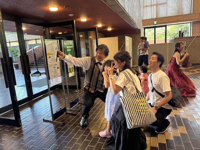 演奏者と記念撮影!_県立劇場・アンフィニシアター熊本