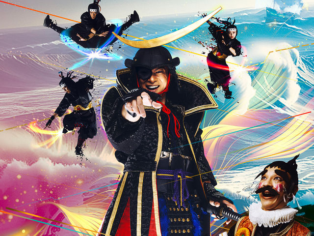 伊達ロマネスク:プロジェクションマッピングと演武パフォーマンスが融合したステージ
_ヨイアカリ仙台