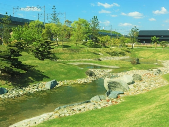 大友氏館跡庭園の写真1