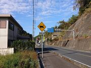 ペル猫注意の道路標識の写真2