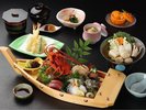 1人舟盛りが付いたみやび鯛会席