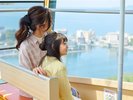 【かんざんじロープウェイ】日本で唯一湖上を渡る、かんざんじロープウェイ。