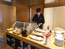 夕食ハーフビュッフェ・揚げたて天ぷらコーナー