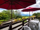 本館レストラン テラス席の景色(季節限定)