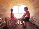 女性は貸出巻きタオルサービス!