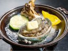 見て食べて!鮑の踊り焼き!