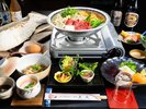 鯛の塩釜焼きと新感覚すきやき!(佐賀牛)