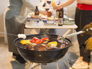 �������̃e���X��BBQ�����y���ݒ����܂�