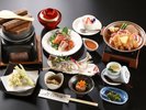 【クチコミ評価4.4点】旬の食材を使用した会席膳(夕食一例:仕入れ・季節により内容は異なります)