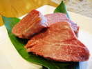 熊野牛ヘレ肉、シンプルにステーキで