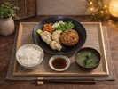 温泉水で蒸したじゃがいも&おおいた和牛を使った