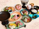 A4等級以上の豊後牛の中で選び抜かれた「おおいた和牛」を陶板焼きでお楽しみください。
