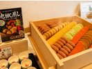 【朝食】温泉で蒸した地獄蒸しがお楽しみいただけます