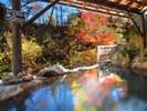 2018年の紅葉露天風呂