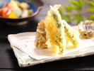 【ご夕食一例】旬菜天ぷら盛り合わせ 季節ごとに旬の食材を天ぷらでお出ししています。