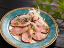 【ご夕食一例】合鴨のロース煮。柔らかく品のあるお味に仕上げました。