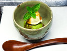 【デザート一例】梅ヶ島産のお茶を用いたチャイアイス