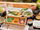 【朝食一例】器や盛り付けまでこだわった梅ヶ島&静岡のうまいものを朝食にいたしました。