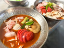 【天空のトマト鍋】山の恵みを欧風で楽しみたいお客様におすすめ!わさびパスタが付くので量が多めのコース