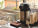 【自家製チャイ】梅ヶ島のお茶で淹れたスパイス香るチャイはロビーにていつでもお楽しみいただけます