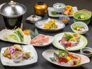 2024年7月・8月【お献立の一例】旬の食材を活かした和洋折衷創作会席膳をご用意致しました。