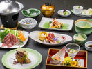 2024年9月・10月【お献立の一例】旬の食材を活かした和洋折衷創作会席膳をご用意致しました。