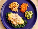 やさしいクリーミーソースオムレツ※提供内容が変更となる場合がございますので、予めご了承ください。