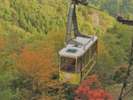 『昇仙峡ロープウェイ』山頂のパノラマ台駅まで片道5分の空遊散歩が楽しめる昇仙峡ロープウェイ。