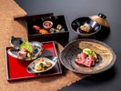 【ご夕食一例】甲府の旬の味覚をふんだんに盛り込んだ、常磐自慢の和会席料理をご堪能ください。