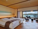 【ツインベッド46平米】◆海側・露天風呂付き◆〜2名様◆禁煙