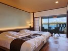 【ツインベッド38平米】◆海側・露天風呂付き◆〜2名様◆禁煙