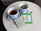 【一部客室ご用意】京都といえば辻利。辻利の煎茶とTEARTHの紅茶をご用意しております