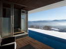 <SPA&SUITE棟2階>温泉露天テラス ツイン A(野尻湖側)