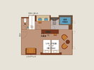 <本館4階>温泉内風呂 ツイン(野尻湖側)