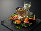 ご夕食 懐石料理コース(一例) 旬菜ダイニング 白樺