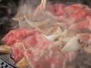 ご夕食 牛すき鍋コース 旬菜ダイニング 白樺