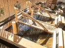 【大浴場/露天風呂】大自然の風を感じながら横になって温まる「ヒバの寝湯」をご用意。