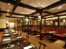 【本館1階/洋食レストラン-ノンノ-】木とレンガを素材に使ったロフト風のレストランで、素敵なお時間を。