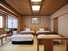 【和室10畳ツイン】様々なニーズでご利用頂けるベッドが付いたお部屋