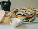 【朝食一例】一汁十彩膳。一日の始まりは美味しい朝ごはんから