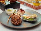 【夕食一例:前菜】浮世。殻ごと焼いた新鮮なロブスターは、香ばしくて絶品