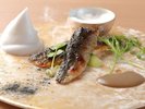 【フレンチディナー】球磨川味わう薫香を纏う一皿。