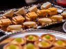【朝食】綺麗に並ぶ一口サイズのチーズたち。優雅な朝に、思わず口角が上がります。