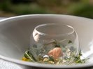 【フレンチディナー】雲丹の甘みと、弾けるジュレの食感。