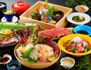 肉御膳に伊勢海老