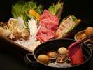 季節の旬野菜と長崎和牛の特製すきしゃぶ鍋